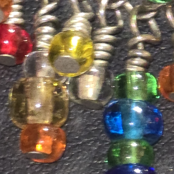 Handmade Multi Colour Beaded Bib Chsin Necklace - Picture 3 of 5